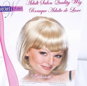 Adult salon quality blond wig ,synthetic hair